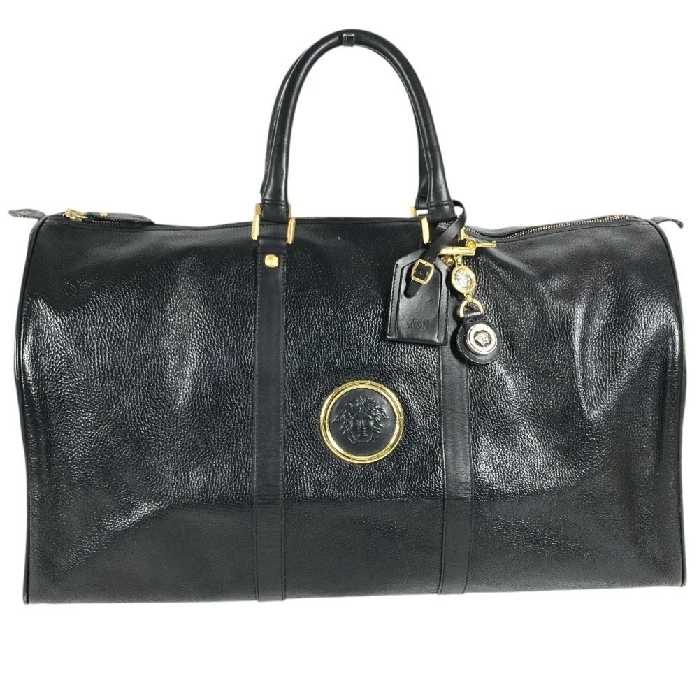 VERSACE Vintage Sunburst Logo 2-Way Bag - Shoulder Bag, Crossbody Boston Hand...